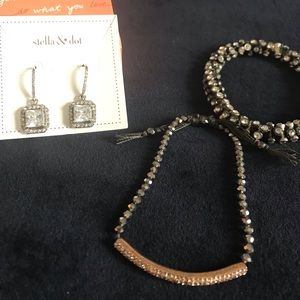 Stella&Dot Earrings and bracelets